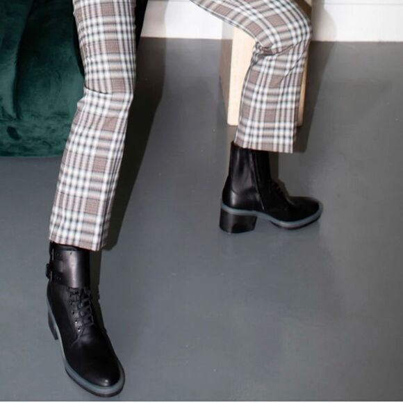 Clergerie Eden Leather Combat Boots size 39.5 - Picture 3 of 14